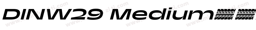DINW29 Medium字体转换